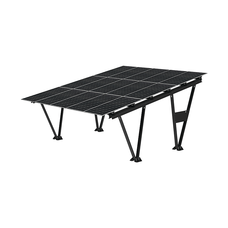 KENO kétállásos carport szerkezet, MAGNELIS, fekete (RAL 9005)